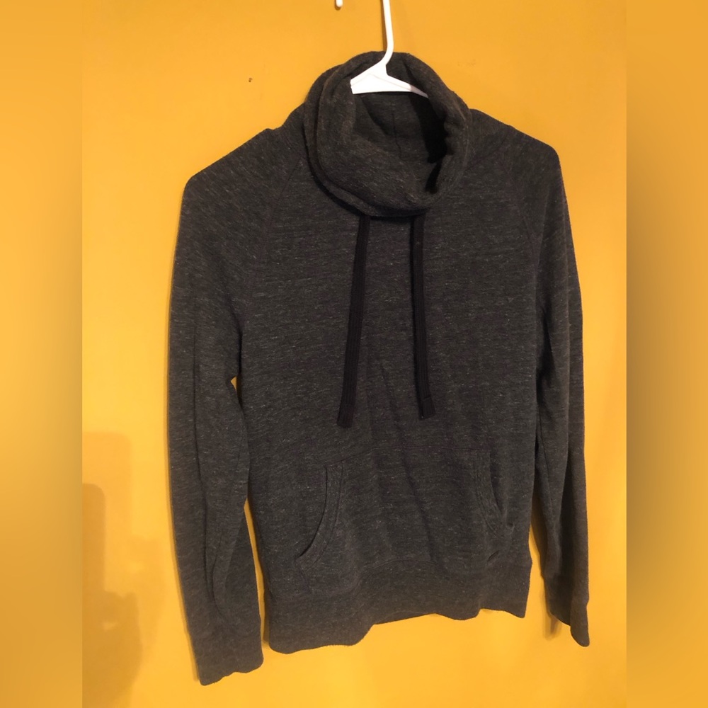 Express Cowl Neck Mens Fleece Pullover Size Extra Small Gray